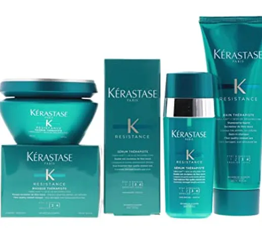 Kérastase Resistance Therapiste Shampoo 250ml, Masque 200ml e Siero 30ml Trio