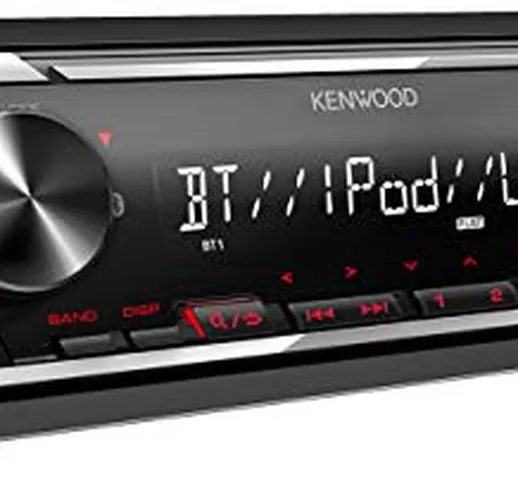 Kenwood KMM-BT206 - Autoradio USB con vivavoce BT (Alexa Built-in, sintonizzatore ad alte...
