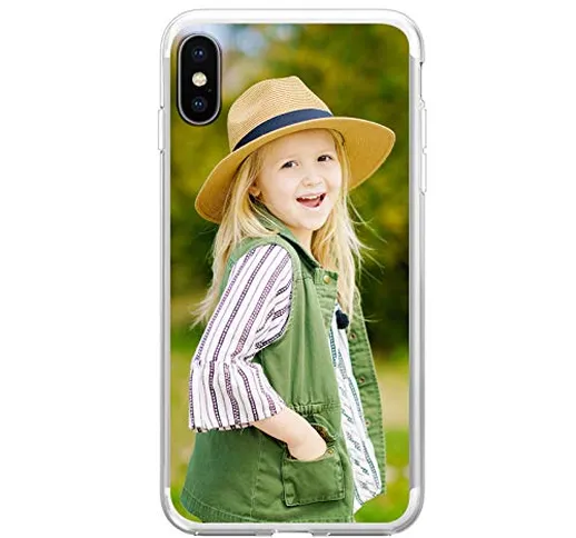 Suhctup Custodia Cover per iPhone SE 2020 Silicone Ultra Sottile Cellulare con Foto Person...