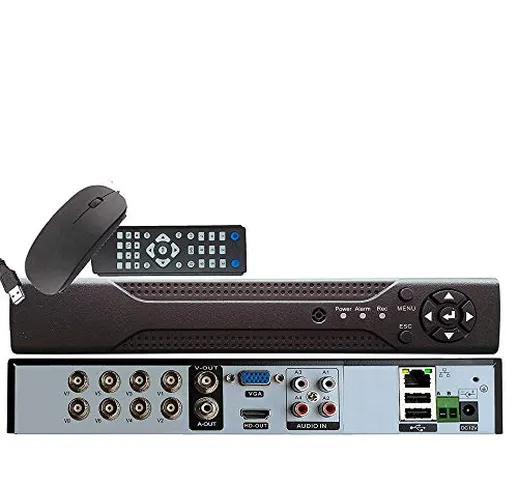 MSW-HY9208X - DVR NVR IBRIDO 8 Canali SENZA HD INSTALLATO - Per Telecamere 3.0 MP / 1080P...