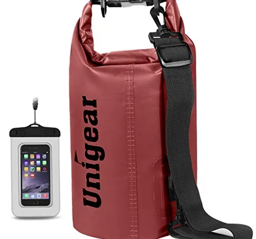 Unigear Borse Impermeabile, Sacche Impermeabili Dry Bag per Trekking, Kayak, Pesca, Raftin...