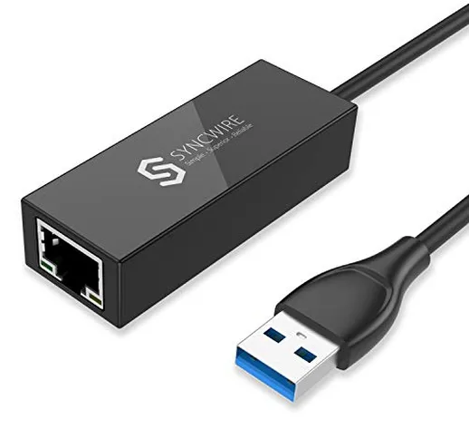 Syncwire Adattatore USB Rete, Alta Velocità Convertitore di Rete Gigabit Ethernet, USB 3.0...