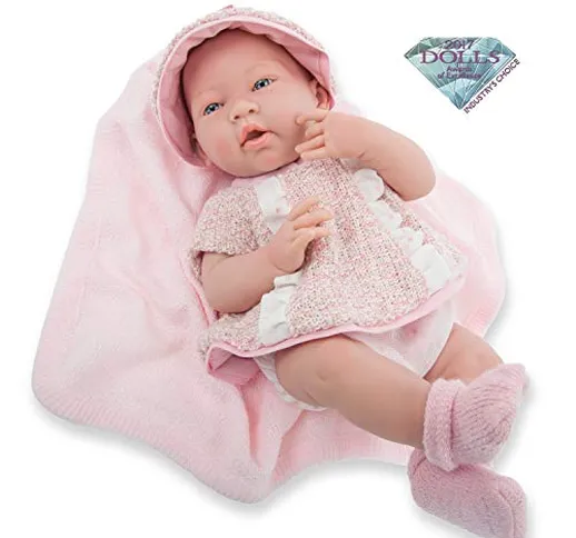 JC TOYS - La Newborn - Bambola bambino, colore: rosa (18058)