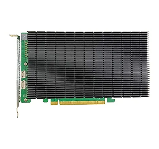 HighPoint SSD7104 Passive Cooled NVMe Raid Controller, 4 x M.2 NVMe Ports, PCIe 3.0/4.0 x1...