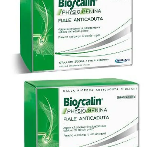 2 x Bioscalin Physiogenina 10 Fiale Anticaduta