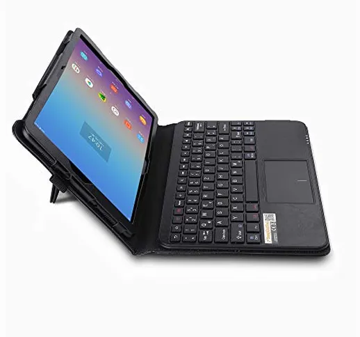 MQ - Custodia con tastiera bluetooth per Galaxy Tab A 10.5, con touchpad per Samsung Galax...