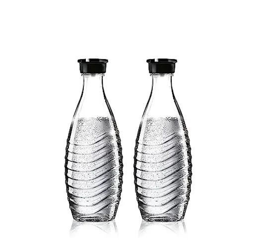 Sodastream Glass Carafe - Bottiglie in vetro, Compatibile con Gasatori d'acqua Crystal & P...