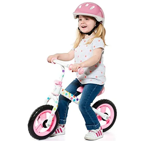 M MOLTO Bicicletta Senza Pedali da Bambino/a Minibike Rosa - Senza Casco