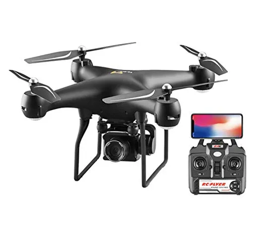ZXCASD Pieghevole GPS Drone Quadcopter con Motore brushless con 4K FHD Camera per Gli Adul...