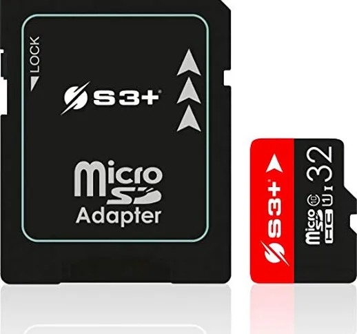 Sconosciuto S3+ Mem.Micro SDHC UHS-I 64GB CL.10 C/ADATT.SD (S3SDC10U164GB)