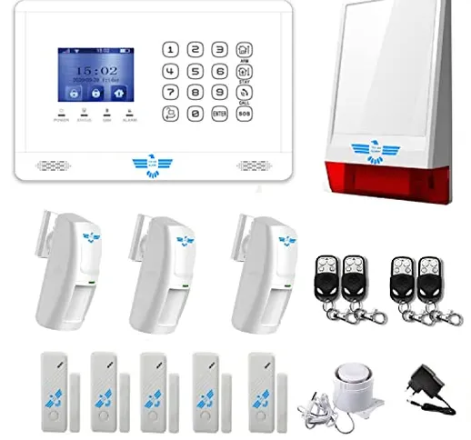 ITALIAN ALARM"FUTURA 4G" mod. 2022, Antifurto Allarme Casa WiFi Senza Fili + combinatore t...