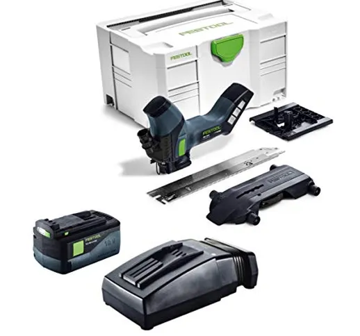 Festool ISC 240 Li - Sega da traforo a batteria da 18 V + 1 batteria BP 18 Li 5,2 As 18 V...