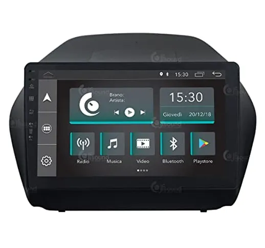 Autoradio Custom Fit per Hyundai IX35 (con navigatore, amplificatore ISO, retrocamera e lc...