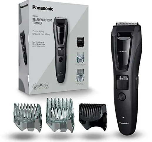 Panasonic ER-GB62-H503 Regolabarba e Tagliacapelli per la Cura di Barba, Capelli e Corpo,...