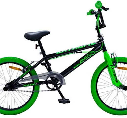 Amigo Extreme - Bicicletta per bambini 20 pollici - Per Bambino e Bambina da 5 a 9 anni -...