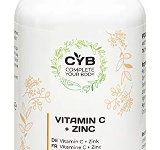 CYB Vitamina C + Zinco, 180 compressas, VEGAN