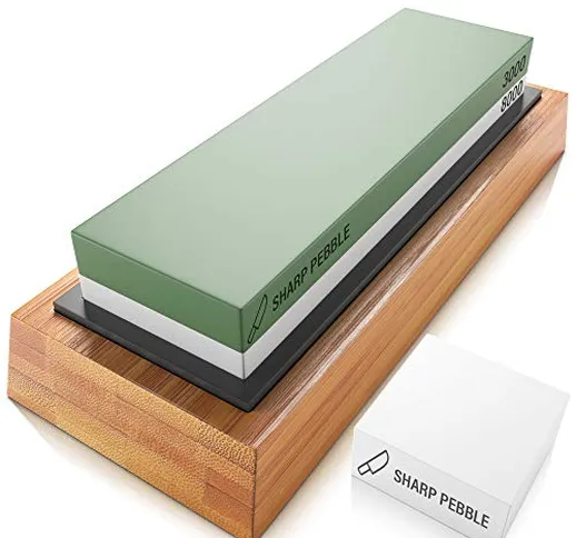 Sharp Pebble Pietra per affilare 2 Side Grit Whetstone Best Kitchen affilare i coltelli Wa...