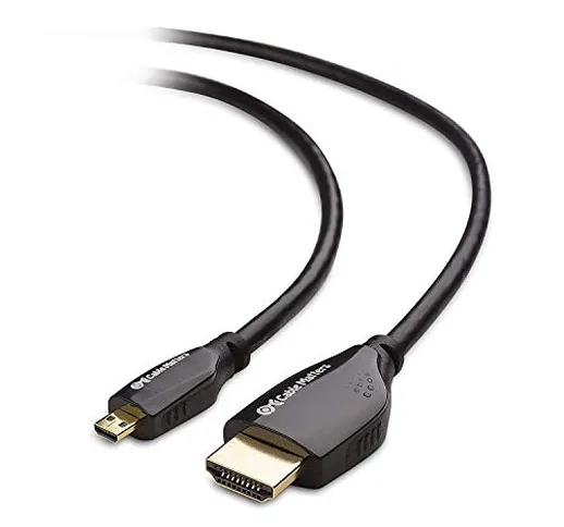 Cable Matters Cavo Micro HDMI a HDMI Alta Velocità (Cavo Micro HDMI HDMI) Risloluzione 4K...