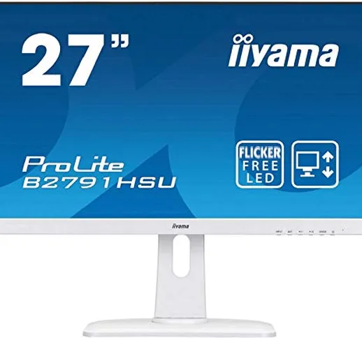 iiyama ProLite B2791HSU-W1 68,6cm (27") LED-Monitor Full-HD (VGA, HDMI, DisplayPort, USB2....