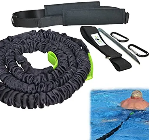 BodyCROSS Allenatore di Nuoto con Cintura Imbottita | Nuoto Senza Sistema controcorrente
