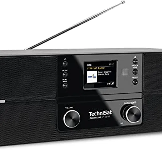 TechniSat DIGITRADIO 371 CD IR – Stereo Internetradio (DAB+, VHF, CD, WLAN, streaming audi...