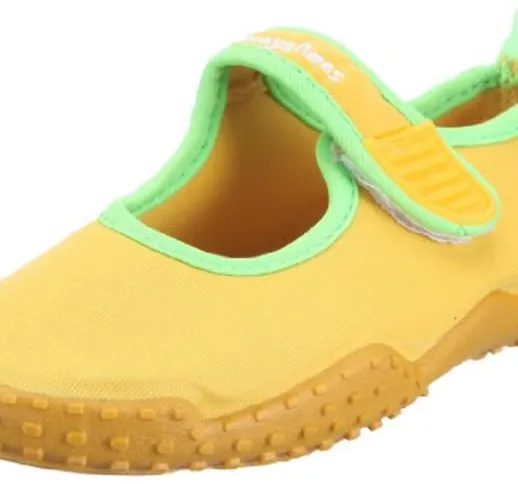 Playshoes Scarpe da Mare con Protezione UV Classic, Acqua Unisex – Bambini, Giallo Gelb 12...