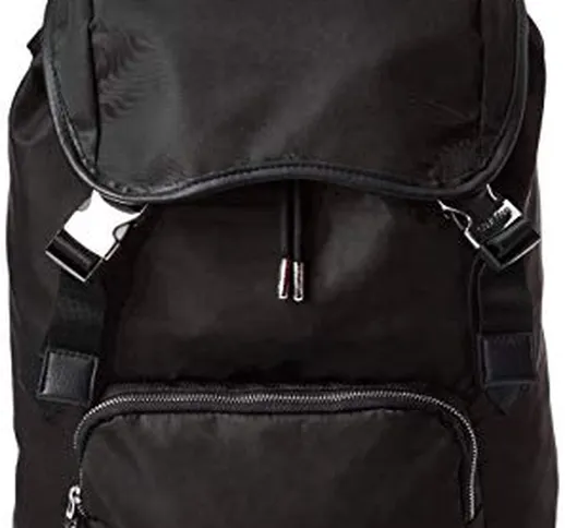 Calvin Klein Primary Backpack W Flap - Borse a spalla Uomo, Nero (Black), 1x1x1 cm (W x H...