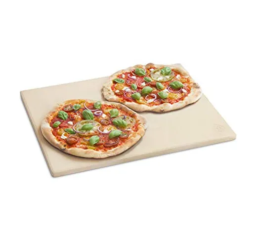 BURNHARD Pietra refrattaria per Pizza 45 x 35 x 1,5 cm Rettangolare in Cordierite, per cuo...