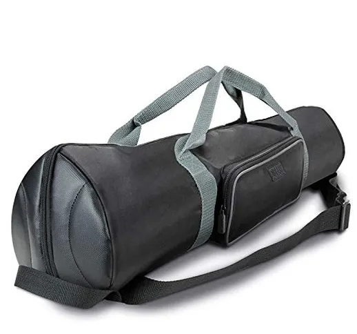 USA GEAR Borsa Imbottita per Treppiede (Nera) - Contiene Treppiedi da 53 a 89 cm - Prolung...