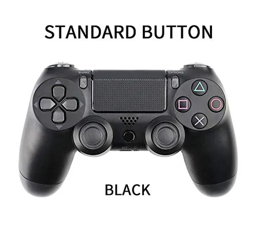 SDUK Gioco Controller Wireless Bluetooth 4.0 per Gamepad Console Ps4-Nero