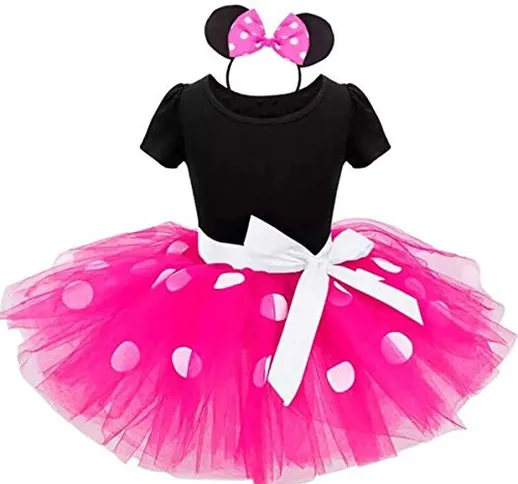 TTYAOVO Baby 2pcs Vestiti Set, Ragazze Cute Cartoon Outfits Neonate Stampato Top T-Shirt +...