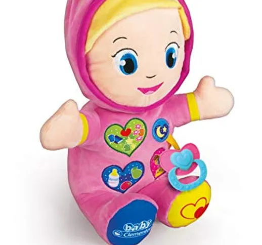 Clementoni-55390 - La mia prima bambola Lola - peluche interattivo per bambini dai 10 mesi...