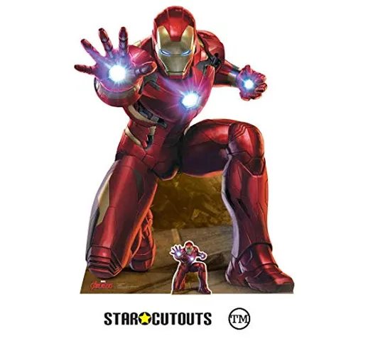 STAR CUTOUTS Ltd SC1410 Avengers Legends Repulsor Beam Blast I am Iron Man Figure in Carto...