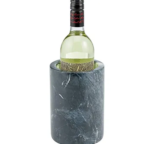 mDesign Moderno porta bottiglie da vino – Elegante portabottiglie vino in marmo autentico...