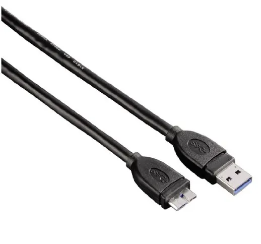 Hama 0.75m USB 3.0 A/USB 3.0 Micro B m/m cavo USB 0,75 m USB A Micro-USB B Nero