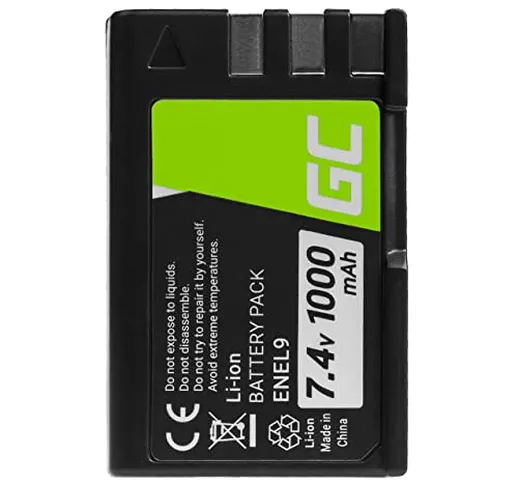 Green Cell® Batteria EN-EL9 EN-EL9A EN-EL9E per Nikon D3000 D40 D40A D40C D40X D5000 D60 D...