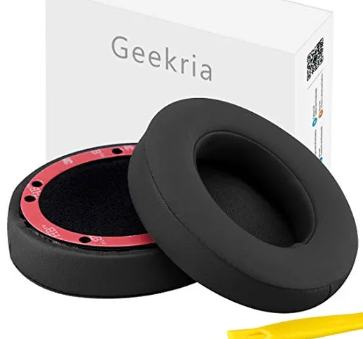 Geekria Cooling Gel-Infused Earpad Replacement for Beats Studio 3.0, Studio2 (2nd Gen Blue...