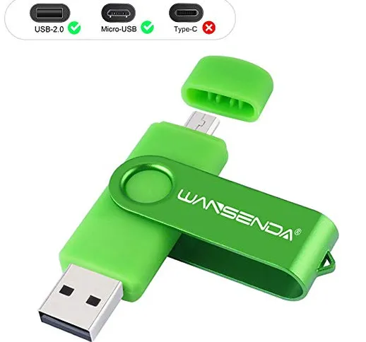 Pen Drive USB 64GB Penna USB Flash Drive Pennetta USB 64GB OTG 2 IN 1 Micro USB e Chiavett...