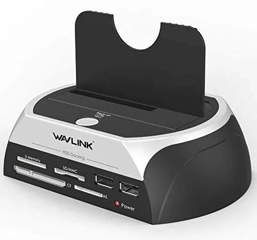 WAVLINK Docking Station per Dischi Rigidi, Docking Station Hard Disk per HDD e SSD da 2,5'...