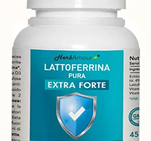 LATTOFERRINA Pura | Integratore Lattoferrina 90 Compresse Ad Alto Dosaggio + Echinacea + V...