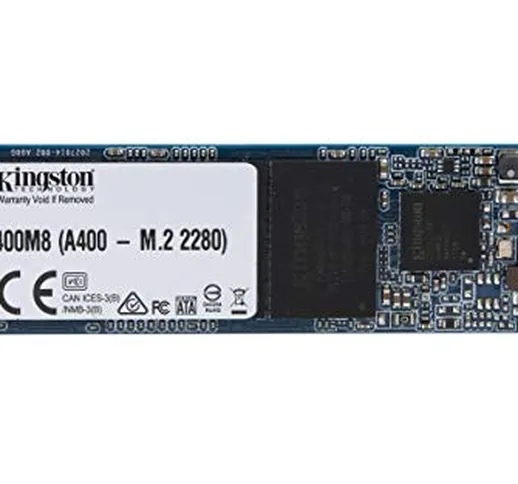 Kingston A400 SSD Unità a stato solido interne M.2 2280 SATA Rev 3.0, 480GB - SA400M8/4800...