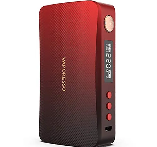 Vaporesso Gen 220W Vape Box Mod (Black Red) - Mod sigaretta elettronica alimentato da batt...