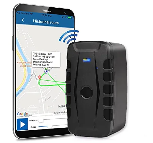 GPS Tracker per Auto 20000mah Localizzatore GPS Batteria Lunga Durata APP Senza Abbonament...