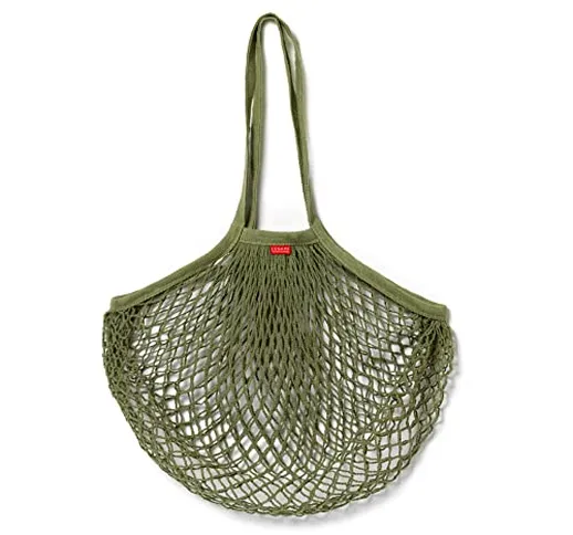 Legami Borsa a Rete, Cotton Mesh Bag, 41x65 cm Manici Inclusi, Variante Green, Resistente...