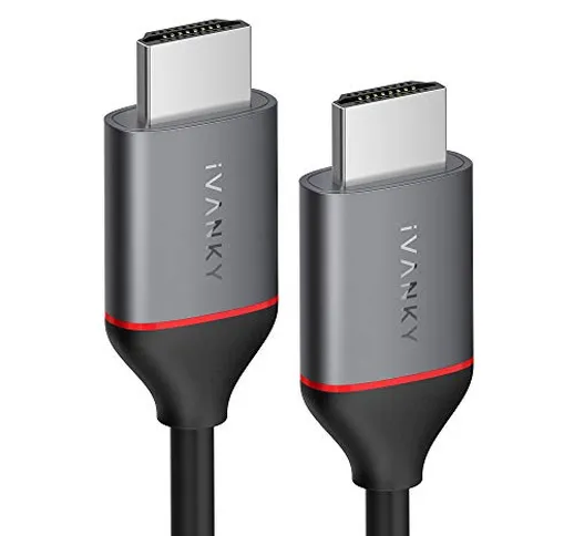 iVANKY Cable HDMI 1 Metro, HDMI Cable 18Gbps, Compatible con 4K @ 60Hz, HDCP 2.2/1.4, 1080...