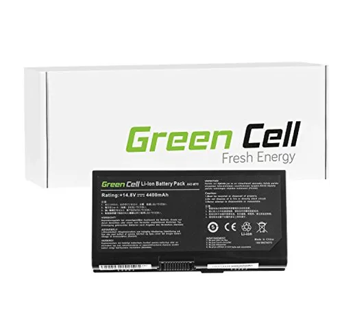 Green Cell® Standard Serie A42-M70 Batteria per Portatile Asus (8 Pile 4400mAh 14.8V Nero)