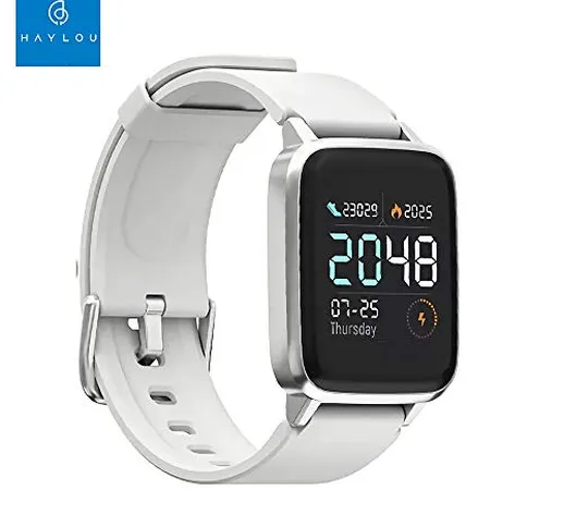 Versione Global Haylou LS01 Smart Watch Cardiofrequenzimetro Fitness Tracker IP68 Braccial...