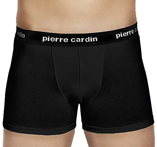 Pierre Cardin 2 Boxer Uomo Cotone in Tinta Unita Elasticizzato Intimo Underwear Mutande in...
