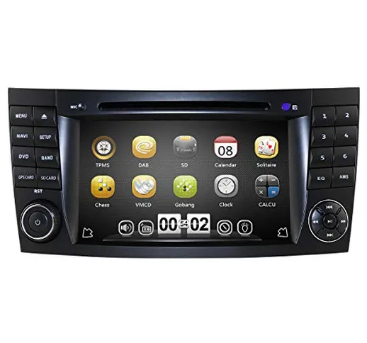 Auto GPS DVD USB SD Bluetooth autoradio 2 DIN navi per Mercedes-Benz E-Class W211(2002-200...