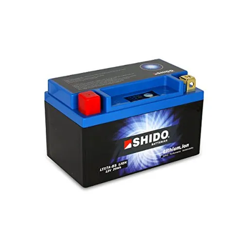 Shido, Batteria per auto agli ioni di litio, LTX7A-BS LION, blu